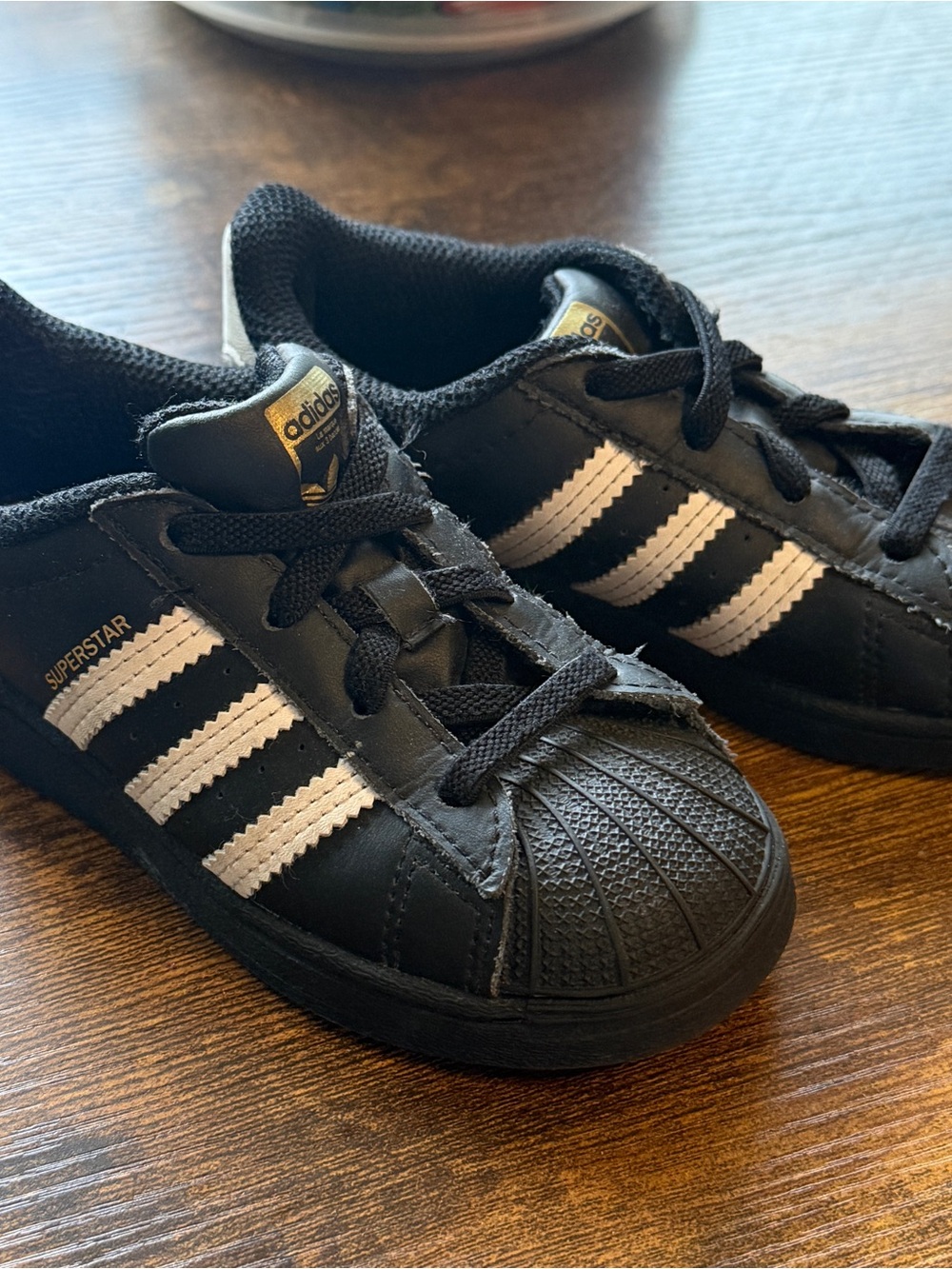 adidas Kids Superstar Black Toddler Sneakers